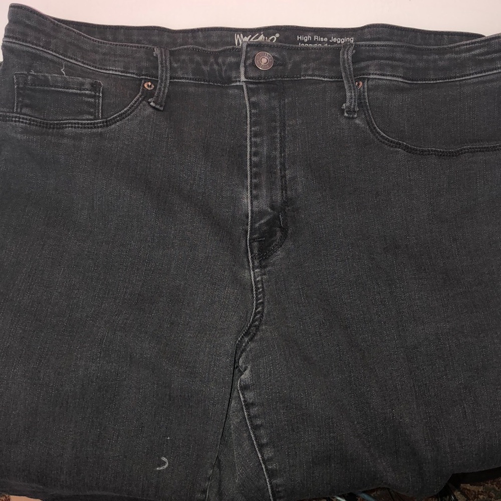 Mossimo black denim jeans. Size 18.